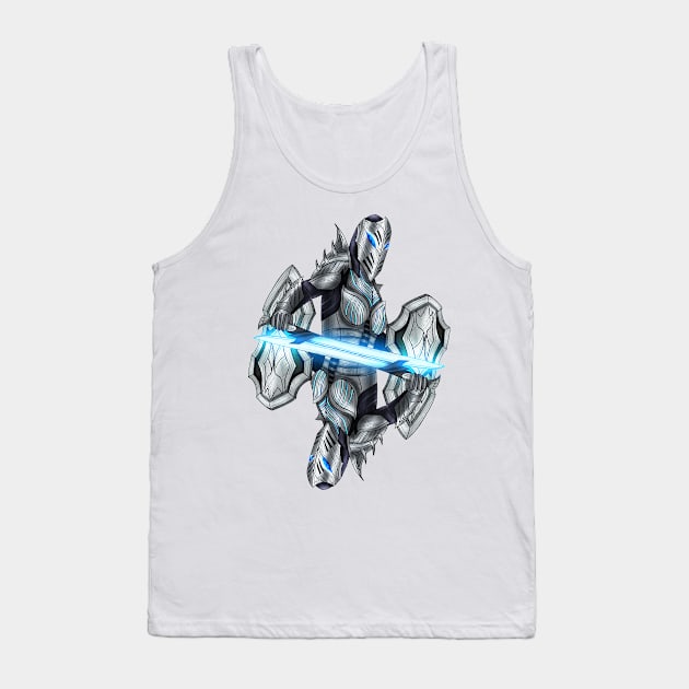 Futuristic knight Tank Top by TimeSkiff